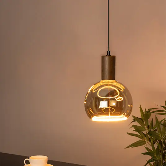 Compra Online SEGULA Lampada a sospensione Flow, faggio color noce, E27