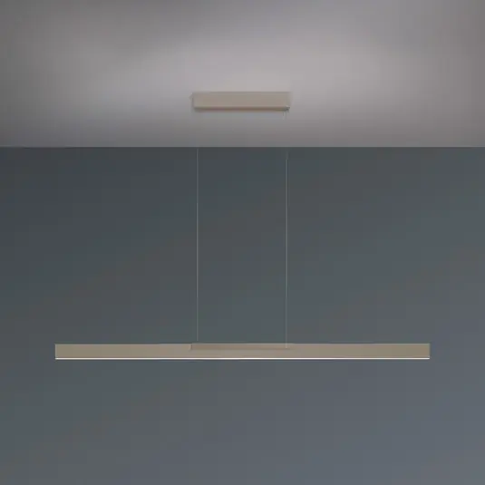 Prezzo Basso Lampada LED a sospensione Bopp Nano 2.0, lunghezza 140 cm, taupe, metallo