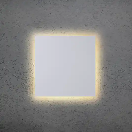 Applique a LED BLADE Q, bianca, 34 x 34 cm, metallo, dimmerabile Offerta