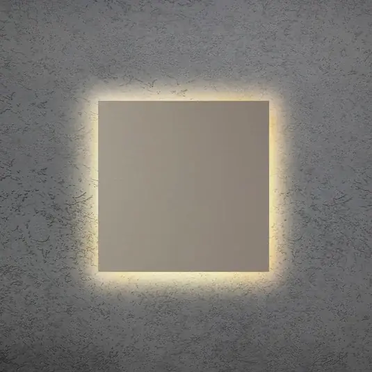Applique a LED BLADE Q, taupe, 34 x 34 cm, metallo, dimmerabile Compra Oggi Stesso