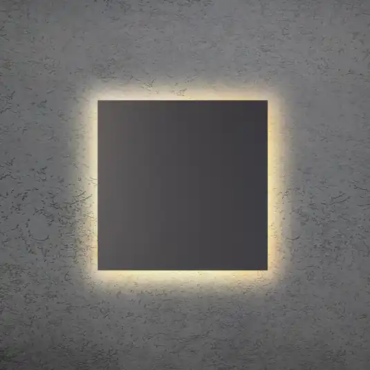 Applique a LED BLADE Q, antracite, 34 x 34 cm, metallo, dimmerabile Nuova Collezione