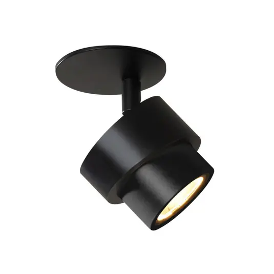 Offerta Lampo Faretto LED da incasso BRUSH, nero, Ø 7 cm, metallo, dimmerabile, 2.700 K