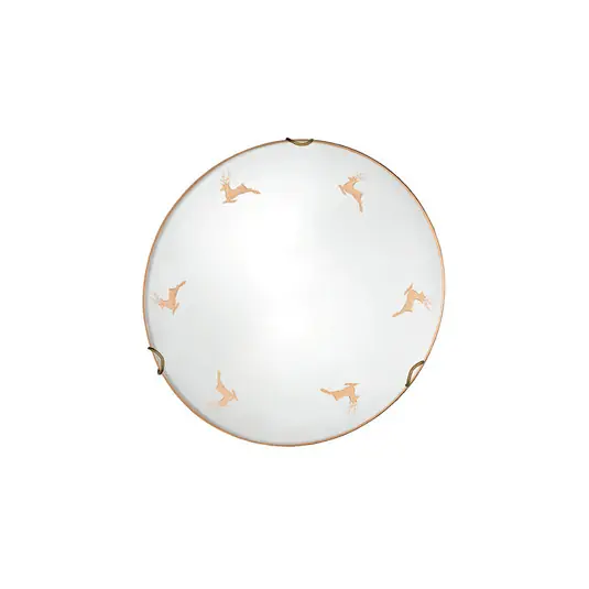 Miglior Prezzo Kolarz applique Nonna, Ø 30 cm, cervo color oro, vetro