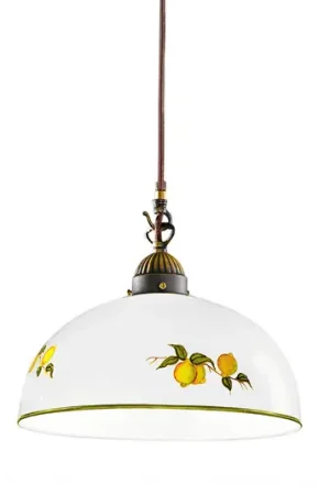 Offerta Kolarz Lampada a sospensione Nonna, Ø 30 cm, limoni, bordo liscio