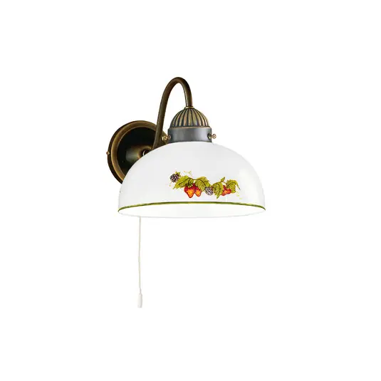 Kolarz applique Nonna, Ø 20 cm, fragole, bordo liscio Prezzo Scontato