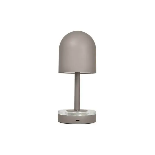 Acquista Ora AYTM Lampada ricaricabile Luceo, taupe, metallo, 24 cm, dimmerabile, IP44