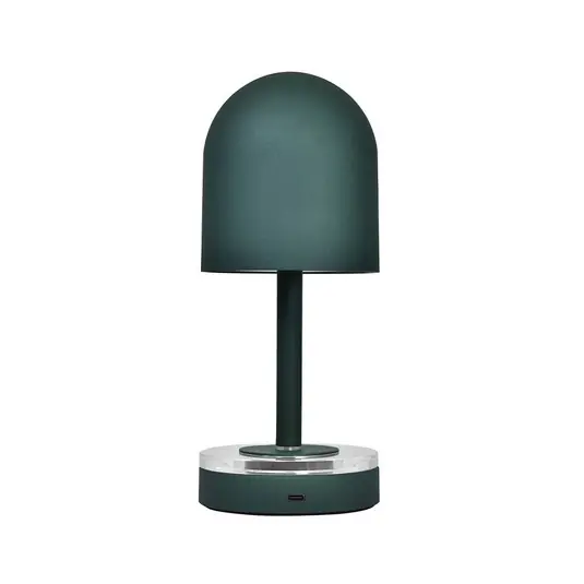Saldi Lampada a batteria AYTM Luceo, verde bosco, metallo, 24 cm, dimmerabile, IP44