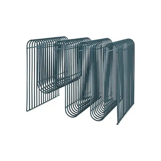 Portariviste AYTM Curva, blu polvere, metallo, lunghezza 41 cm Offerta Speciale