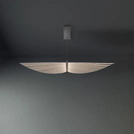 Prezzo Basso Lampada LED a sospensione SERAPH, nero opaco, lunghezza 105 cm, metallo