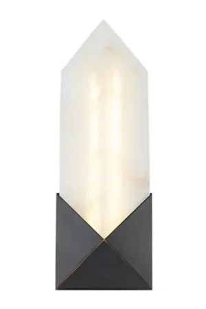 Ultimissimo Modello Applique a LED CAESAR, bronzo, altezza 31 cm, metallo/alabastro