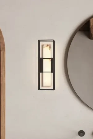 Must-Have Applique da esterni LED BLAKLEY nero/alabastro Altezza 41 cm IP44