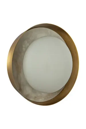 Scelto Dai Clienti Appliance a LED ALONSO, ottone, Ø 22 cm Metallo/vetro/alabastro