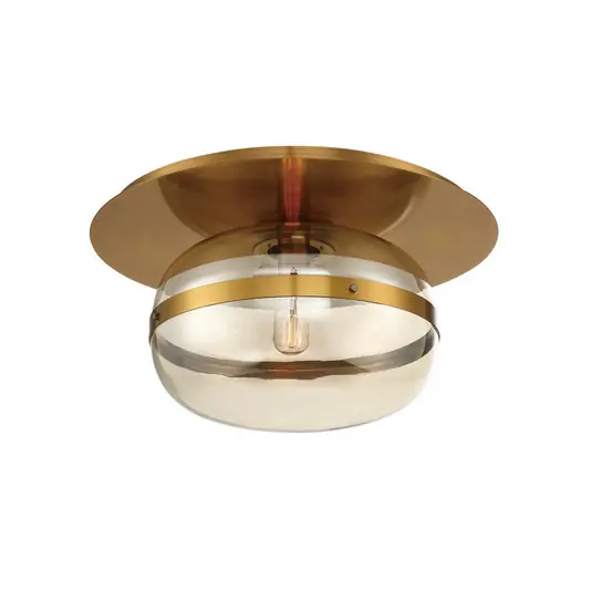Plafoniera NOTTINGHAM, ottone anticato, Ø 35 cm, vetro/metallo Prezzo Di Fabbrica