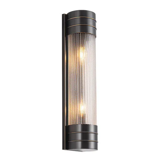 Applique WILLARD, bronzo, altezza 47 cm, metallo/vetro, 2x E14 Nuova Collezione