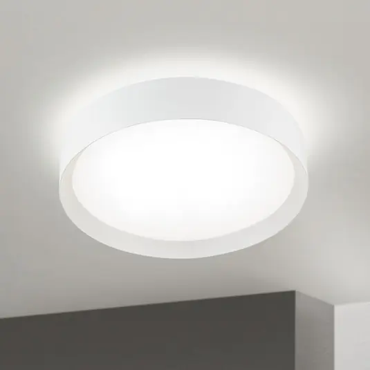 A Buon Prezzo Plafoniera LED VARIO, Ø 40 cm, bianco, metallo, CCT, dimmerabile