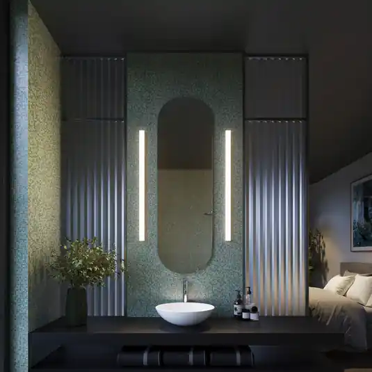WEVER & DUCRÉ Applique a LED Mirba 3.0 nero/bianco 91 cm IP44 Compra Adesso