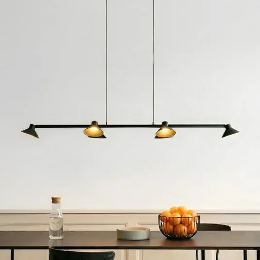 Lucande Lampada LED a sospensione Steve, nera, 113 cm, a 6 luci, dimmerabile Occasione