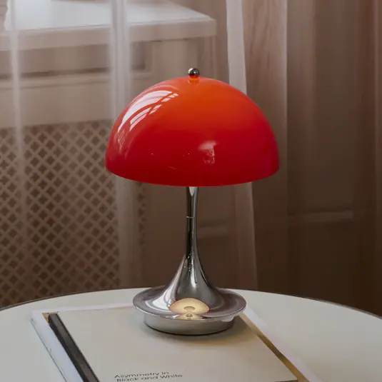 Prezzo Basso Louis Poulsen Panthella 160 Portable Original, rosso opalino