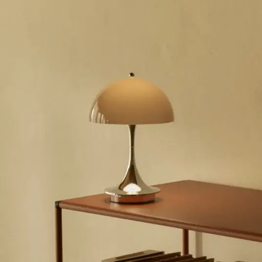 Economico Louis Poulsen Panthella 160 Portable Original, marrone opalino