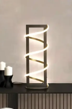 Lampada da tavolo LED Gwen, nera, altezza 45 cm, CCT, dimmer touch Direttamente Dal Produttore