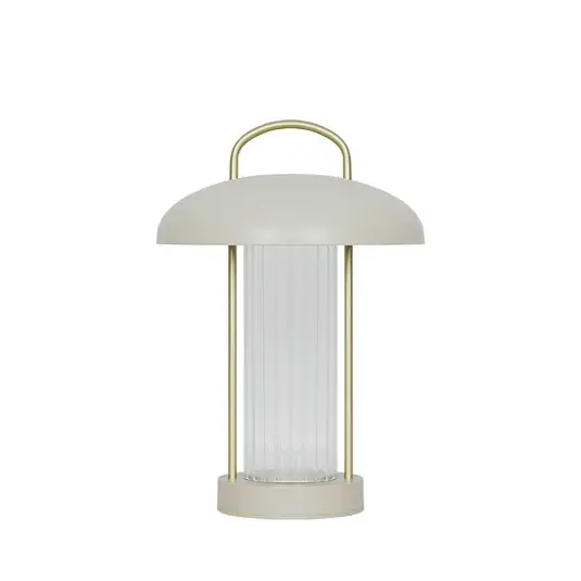 Offerta Limitata Lampada da tavolo LED ricaricabile Mirano, color beige, altezza 29 cm Metallo