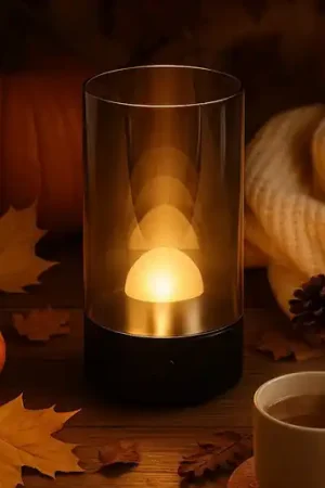 Pagamento Sicuro Lampada LED da tavolo ricaricabile Fenya, nero/grigio fumo Altezza 14 cm IP54