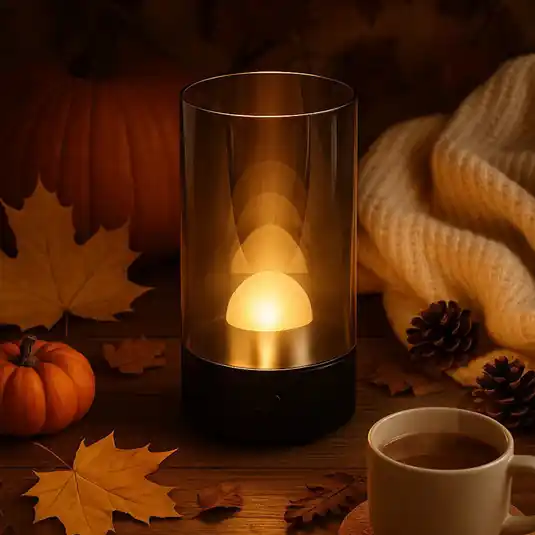 Pagamento Sicuro Lampada LED da tavolo ricaricabile Fenya, nero/grigio fumo Altezza 14 cm IP54