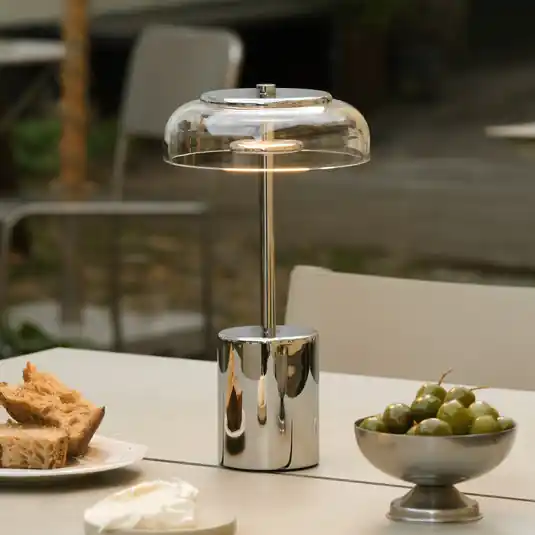 Nuura Lampada LED da tavolo ricaricabile Blossi, altezza 26 cm, Offerta Del Giorno