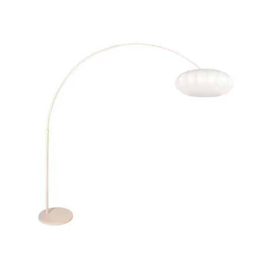 Reso Gratuito Lampada da terra ad arco Sparkled Light crema/bianco, 240 cm, seta