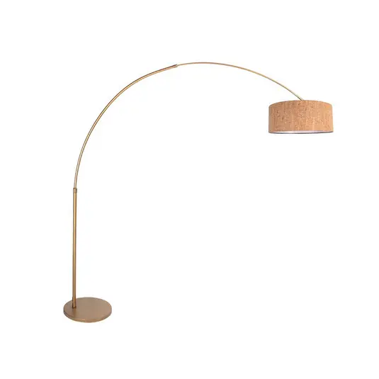 Compra Oggi Stesso Lampada da terra ad arco Sparkled Light bronzo/marrone 240 cm, sughero