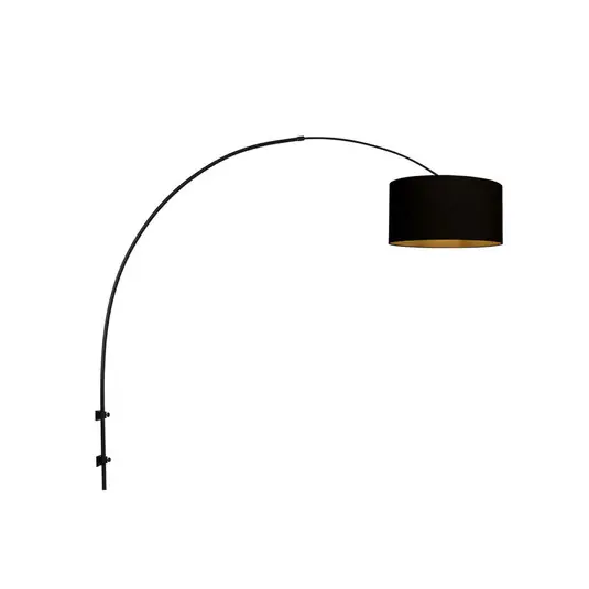 Applique Sparkled Light nero/nero-oro Sporgenza 175 Reso Gratuito