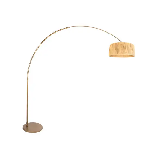 Lampada da terra ad arco Sparkled Light bronzo/marrone 240 cm alghe marine Popolare