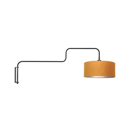 Applique Bloeba, nero/oro, sporgenza 140 cm, velluto Occasione Imperdibile