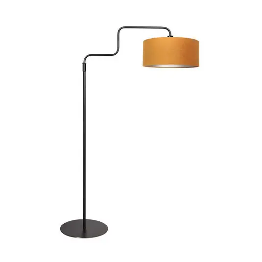 Ordina Subito Lampada da terra Bloeba, nero/dorato, altezza 165 cm, velluto