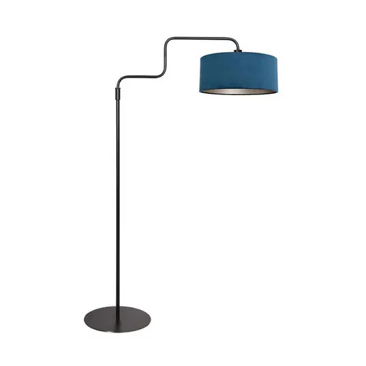 Ordina Subito Lampada da terra Bloeba, nero/blu, altezza 165 cm, velluto