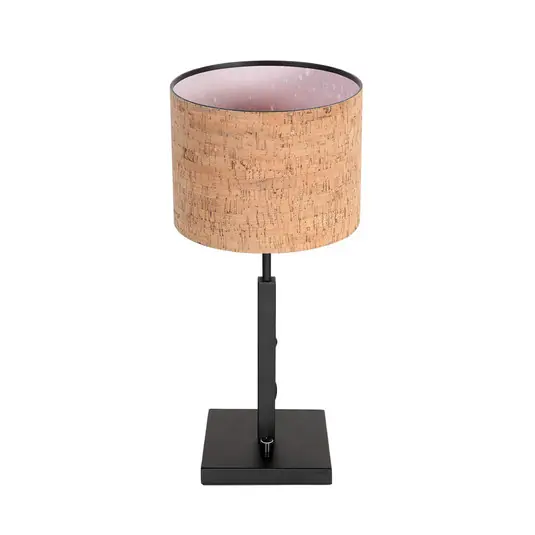 Lampada da tavolo Stang, nero/marrone, altezza 40 cm, sughero Ultimissimo Modello