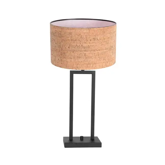 Soddisfatti O Rimborsati Lampada da tavolo Stang 4357ZW, sughero, nero/marrone, altezza 55 cm
