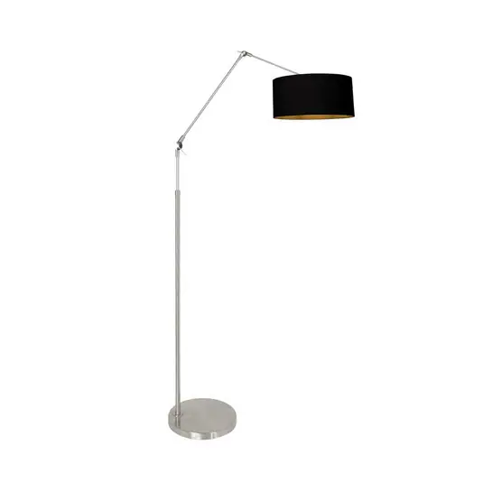 Must-Have Lampada da terra Prestige Chic color acciaio/nero-oro Altezza 250 cm