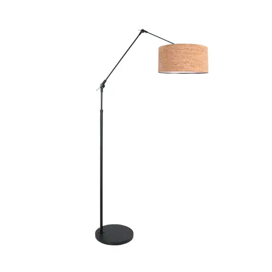 Lampada da terra Prestige Chic nero/marrone, altezza 250 cm, sughero Offerta
