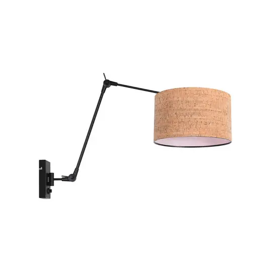 Subito Disponibile Applique Prestige Chic nero/marrone, sporgenza 90 cm, sughero