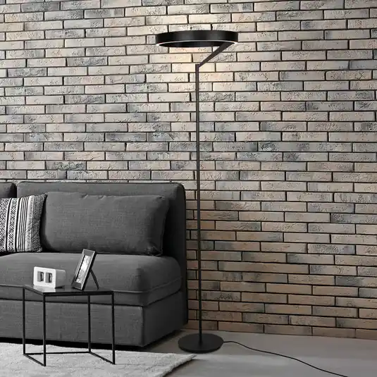 Prezzo Scontato Lampada LED da pavimento Mykty, nera, altezza 170 cm, metallo a 2 luci CCT