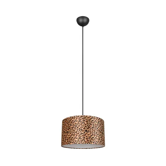 Miglior Prezzo Lampada a sospensione Pardina, marrone screziato/nero, Ø 40 cm, metallo