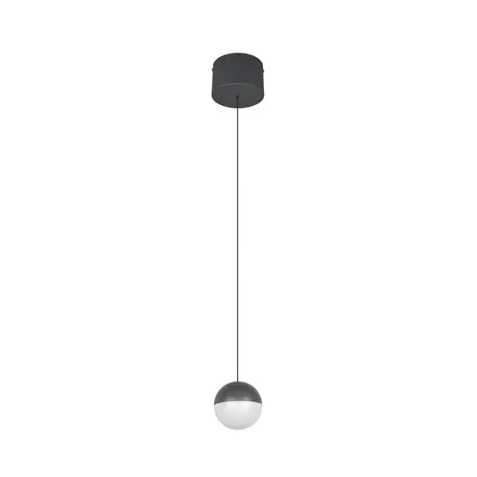 Lampada LED a sospensione Senta, antracite, Ø 10 cm, 3.000 K, 1 lampadina. Promozione