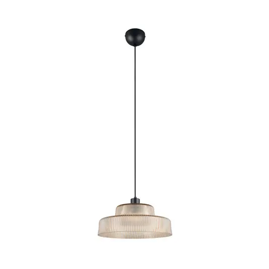 Prezzo Di Fabbrica Lampada a sospensione Abella, ambra, Ø 35 cm, vetro, E27