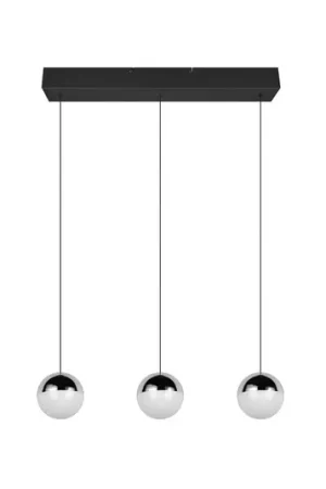 Compra Oggi Stesso Lampada LED a sospensione Senta, cromata, lunghezza 62 cm, 4.000 K, a 3 luci.