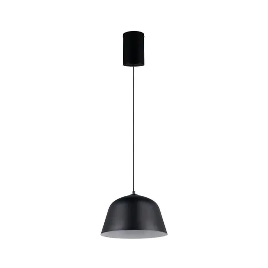 Lampada a sospensione Tova, nero opaco, Ø 30 cm, metallo, E27 Esclusivo