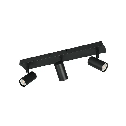 Faretto Taryn, nero opaco, lunghezza 45 cm, a 3 luci, mini GU10 Acquista Ora