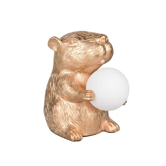 Offerta Lampo Lampada da tavolo Capi, color oro, altezza 25 cm, resina sintetica, G9