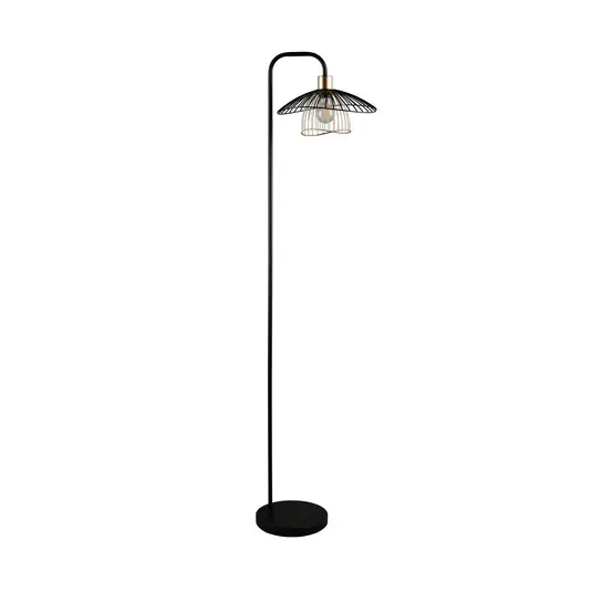 Piantana Lauris, nero opaco, altezza 155 cm, metallo, E27 Prezzo Scontato