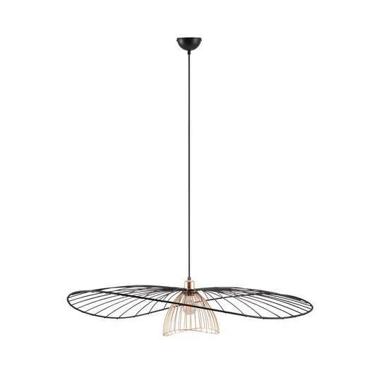 Lampada a sospensione Lauris, nero opaco, Ø 100 cm, metallo, E27 Promozione